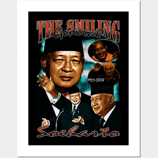 Soeharto the smiling general vintage90s bootleg design Posters and Art